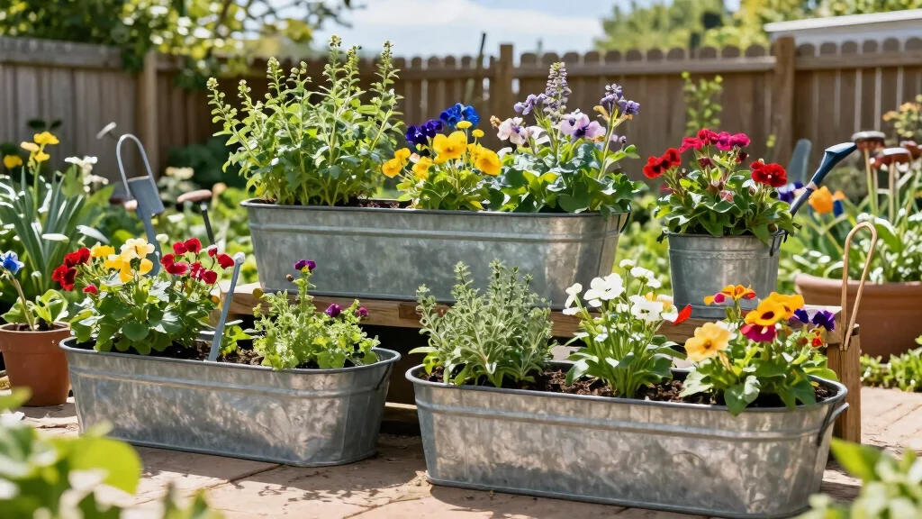 12 Metal Trough Planter Ideas That Don't Overheat Roots