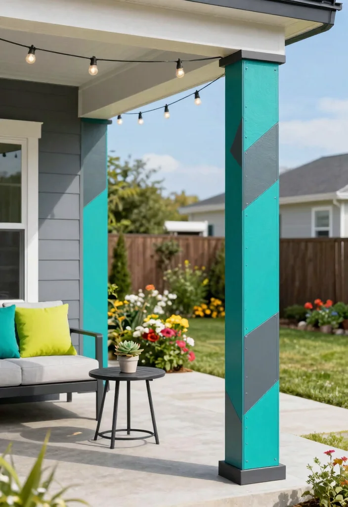12 Porch Post Wraps That Hide Damaged or Outdated Columns - 2. Stylish Vinyl Covers 1