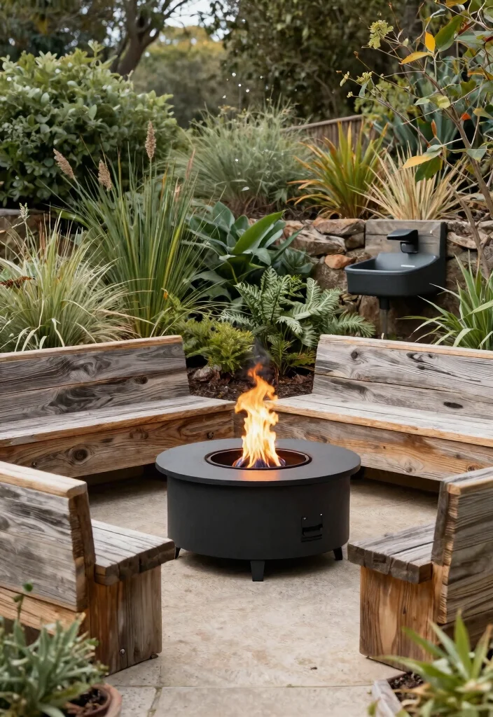 12 Propane Fire Pit Ideas That Light Instantly Without Smoke - 10. Eco-Friendly Fire Pit 1
