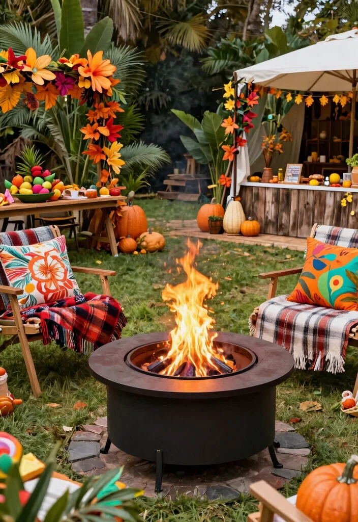 12 Propane Fire Pit Ideas That Light Instantly Without Smoke - 11. Themed Gatherings 1