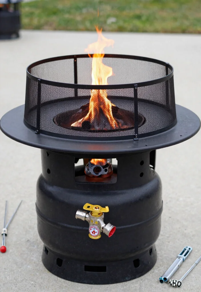 12 Propane Fire Pit Ideas That Light Instantly Without Smoke - 12. Safety First 1