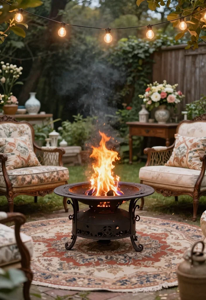 12 Propane Fire Pit Ideas That Light Instantly Without Smoke - 6. Vintage Revival 1