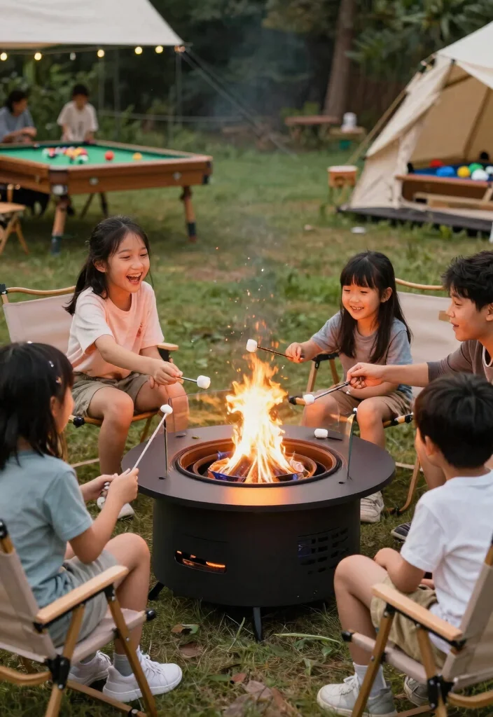 12 Propane Fire Pit Ideas That Light Instantly Without Smoke - 8. Family-Friendly Fun 1