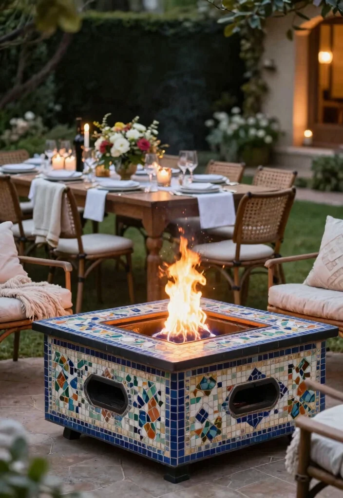 12 Propane Fire Pit Ideas That Light Instantly Without Smoke - 9. Elegant Garden Parties 1