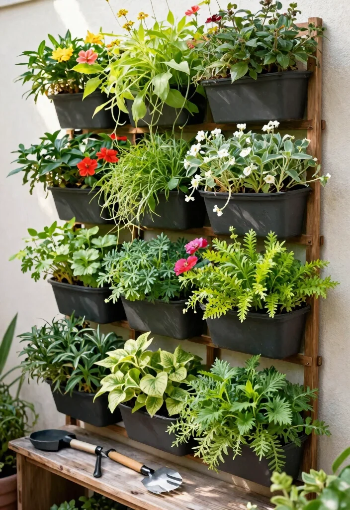 14 Balcony Garden Ideas Apartment Renters Can Install Without Drilling - 1. Vertical Plant Walls 1