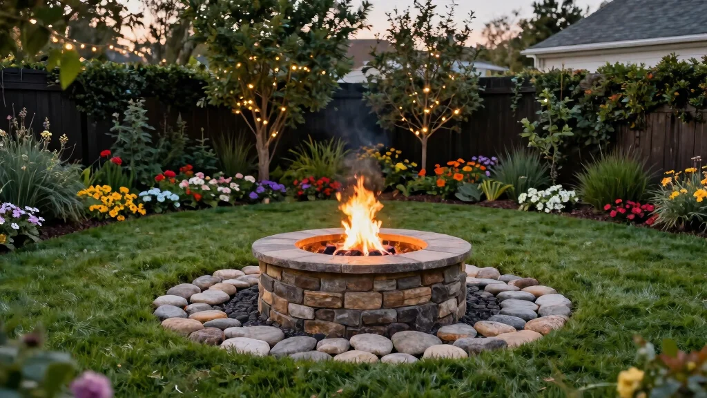 14 Flagstone Fire Pit Ideas That Drain Water and Stay Dry