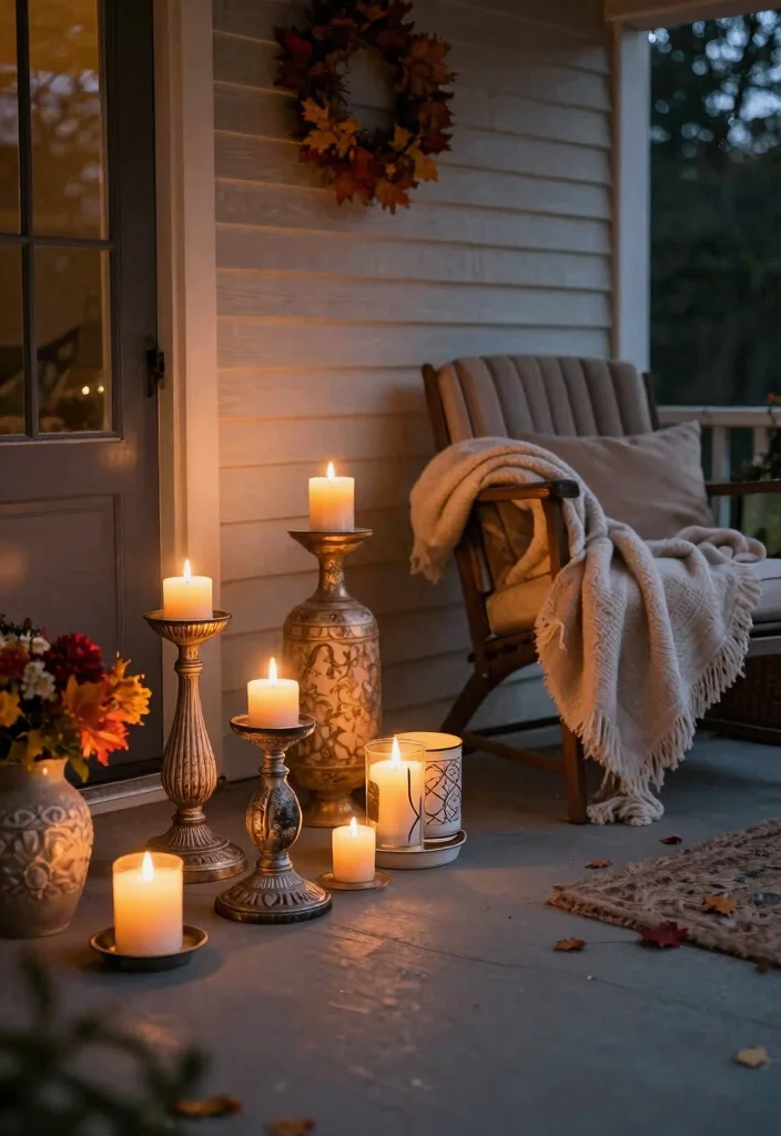 14 Front Porch Lights That Stay Bright Through Every Season - 11. Decorative Candle Holders 1
