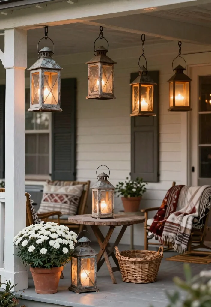 14 Front Porch Lights That Stay Bright Through Every Season - 4. Rustic Lanterns 1