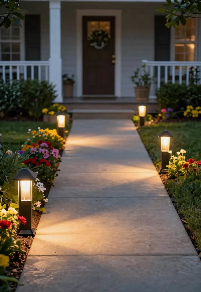 14 Front Porch Lights That Stay Bright Through Every Season - 7. Pathway Lights 1