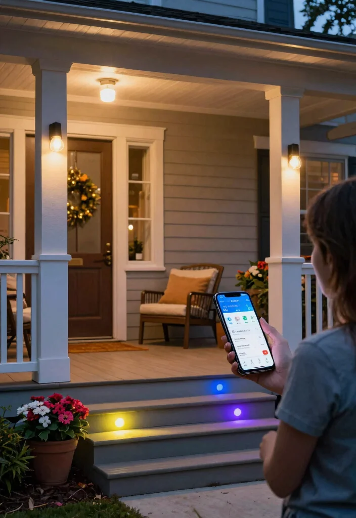 14 Front Porch Lights That Stay Bright Through Every Season - 8. Smart Lighting Solutions 1