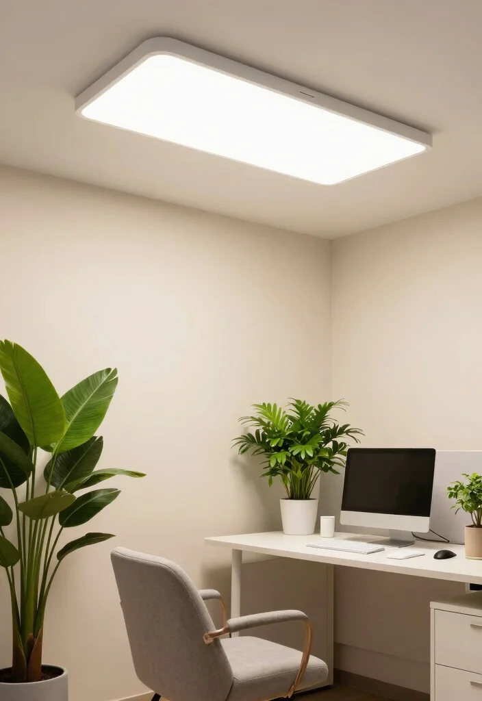 14 Office Ceiling Light Ideas That Don't Create Screen Glare - 5. Natural Light Imitation Fixtures 1