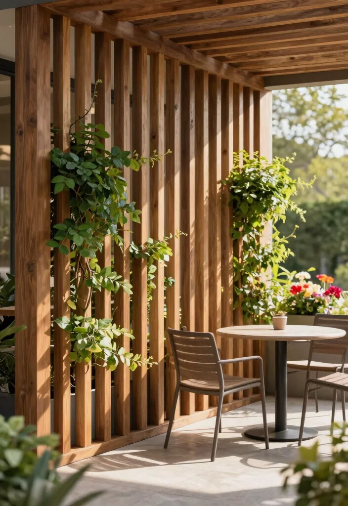 14 Patio Fence Ideas for Privacy Without Blocking All Light - 1. Vertical Wooden Slats 1