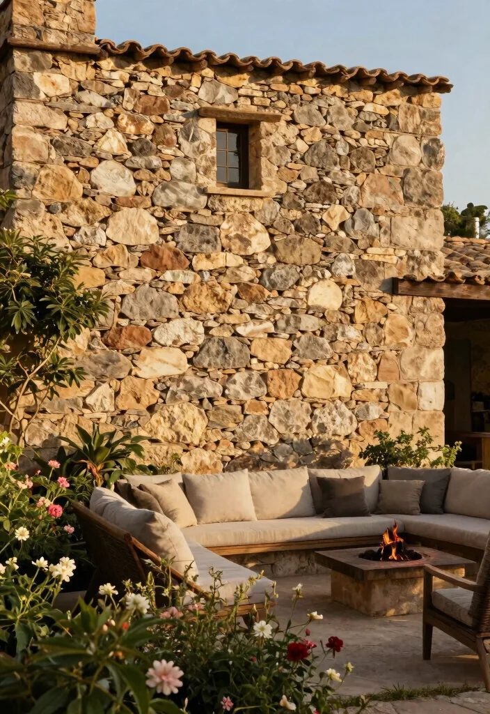 14 Patio Fence Ideas for Privacy Without Blocking All Light - 6. Stone or Brick Walls 1