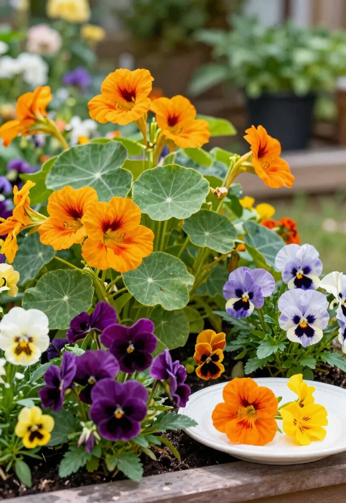 14 Planter Box Garden Ideas That Grow More in Small Yards - 12. Edible Flower Gardens 1