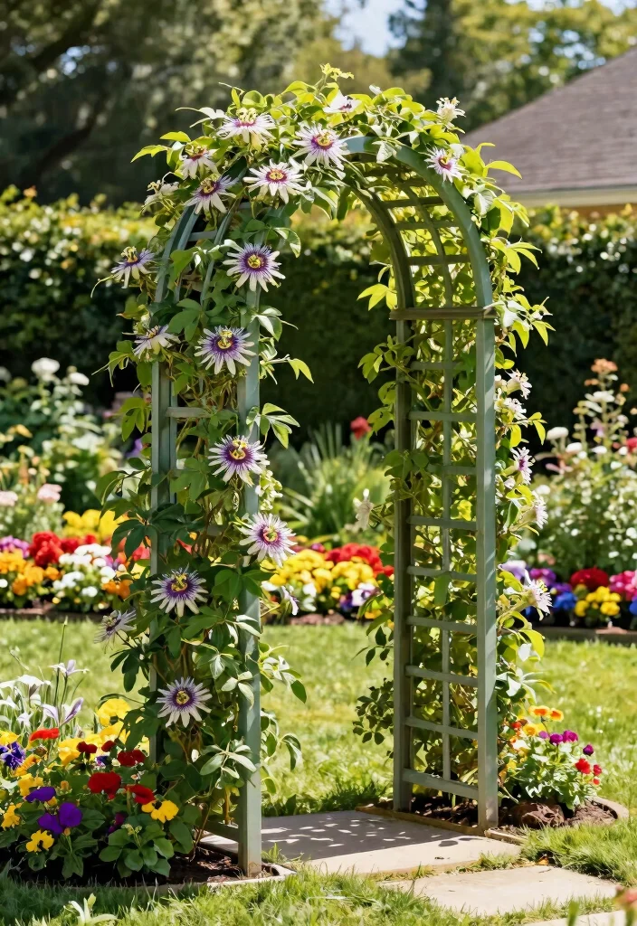 14 Trellis Ideas Front of House That Support Heavy Climbing Vines - 6. Freestanding Garden Trellis 1