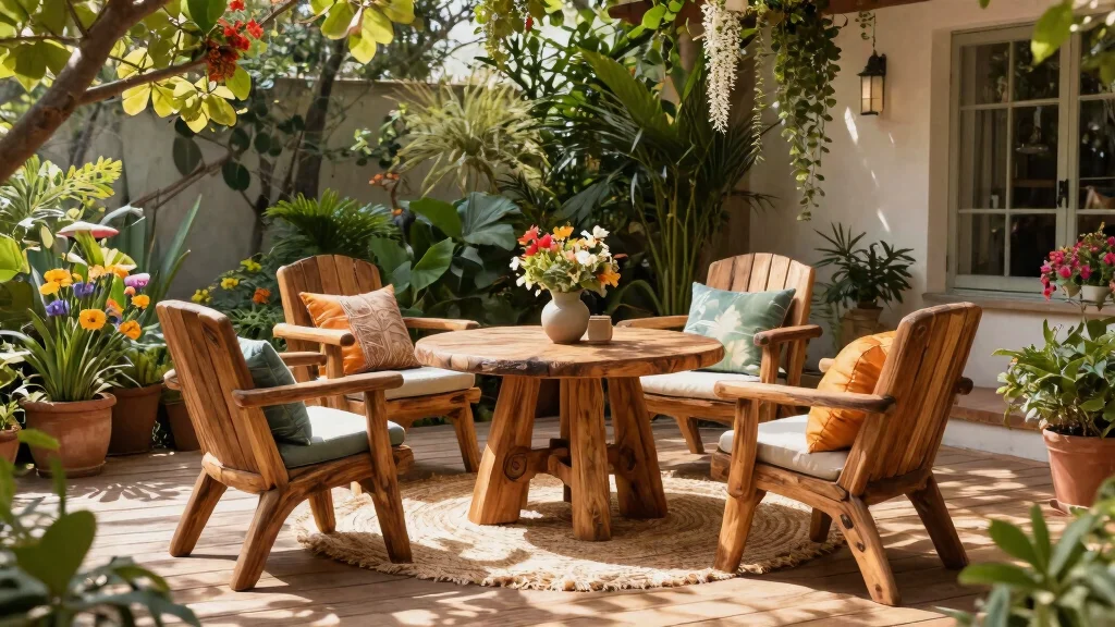14 Wood Patio Furniture Concepts That Don't Warp or Crack