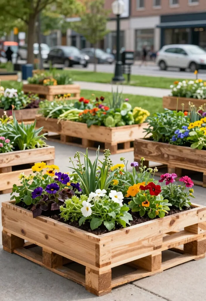 14 Wood Planter Box Ideas That Hide Ugly Foundation Walls - 4. DIY Pallet Planter Boxes 1