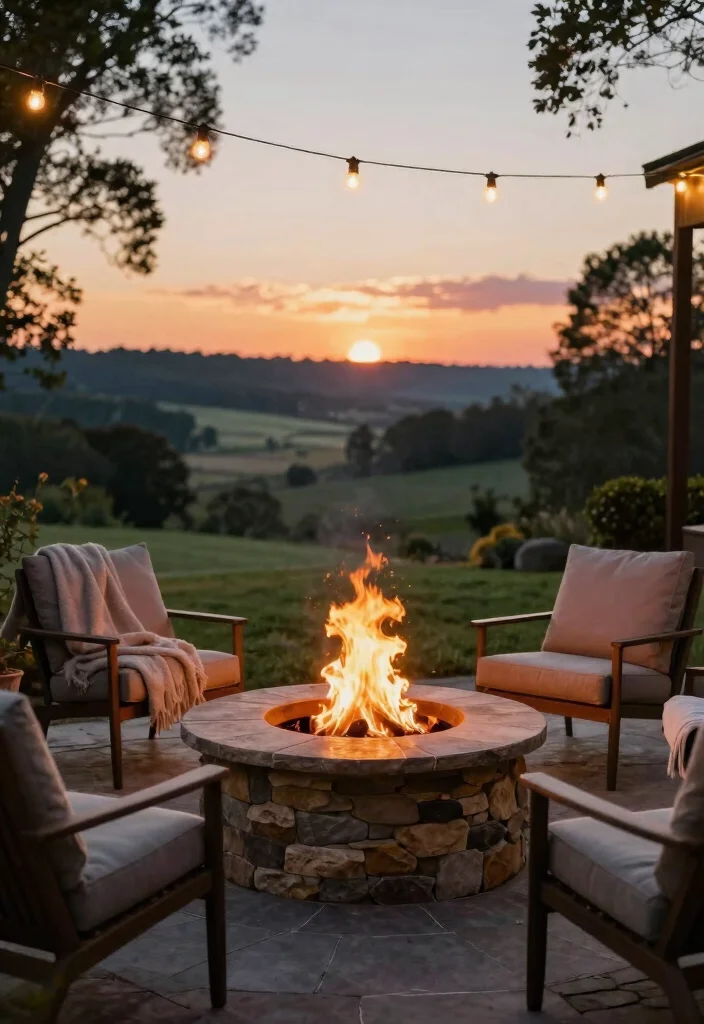 15 Backyard Corner Fire Pit Ideas That Make Dead Space Useful - 8. Fire Pit with a View 1