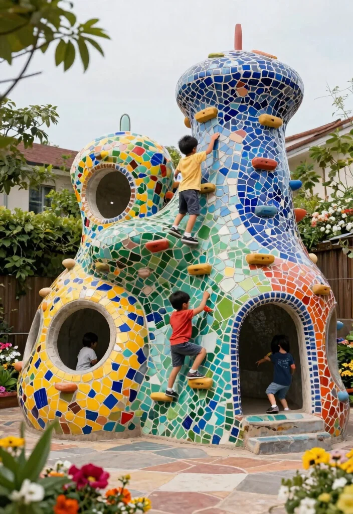 15 Backyard Jungle Gym Ideas That Grow With Kids and Fit Tight Yards - 10. Artistic Climbing Structure 1