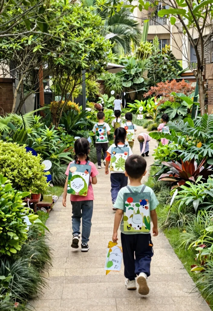 15 Backyard Jungle Gym Ideas That Grow With Kids and Fit Tight Yards - 15. Educational Nature Walk 1