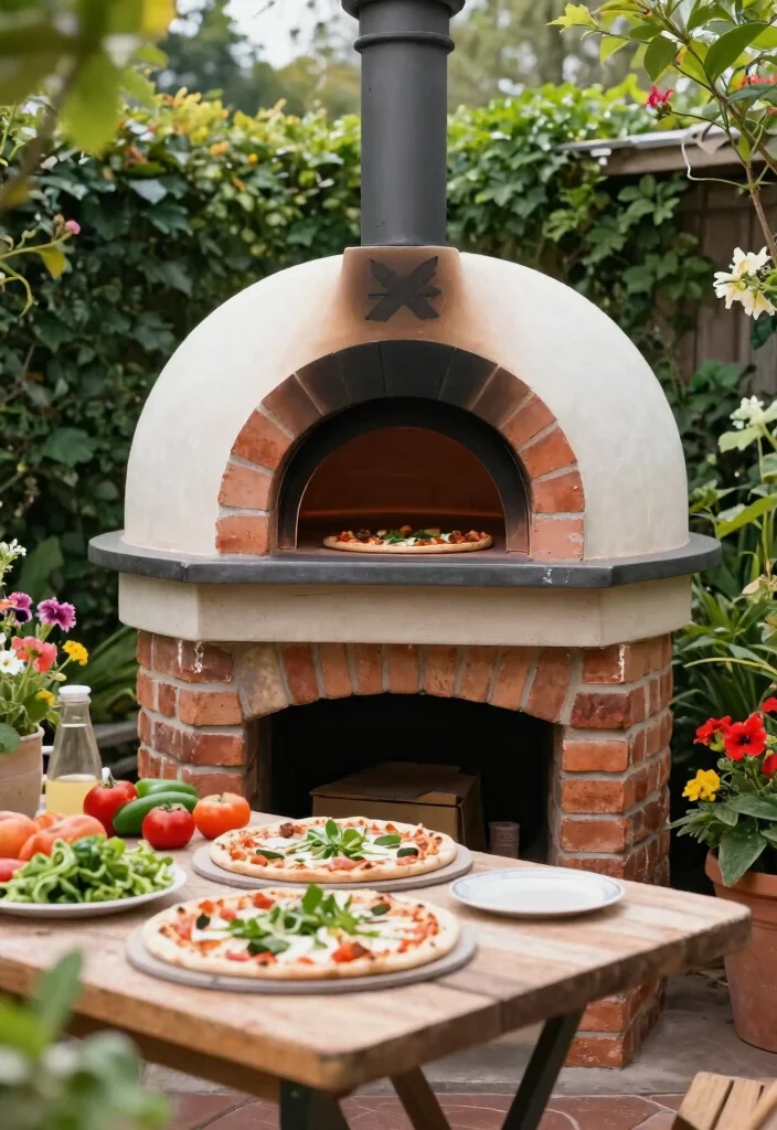 15 Budget-Friendly Backyard Pizza Oven Concepts - 11. The Bricks-and-Mortar Mini Oven 1
