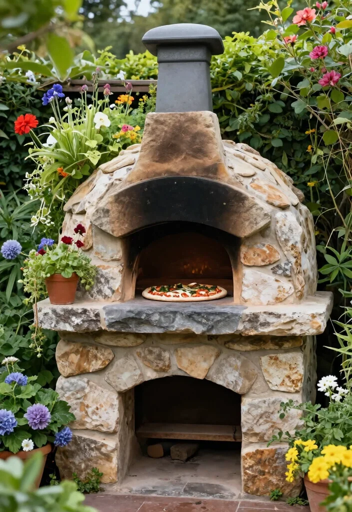 15 Budget-Friendly Backyard Pizza Oven Concepts - 14. The Stone Hearth Idea 1