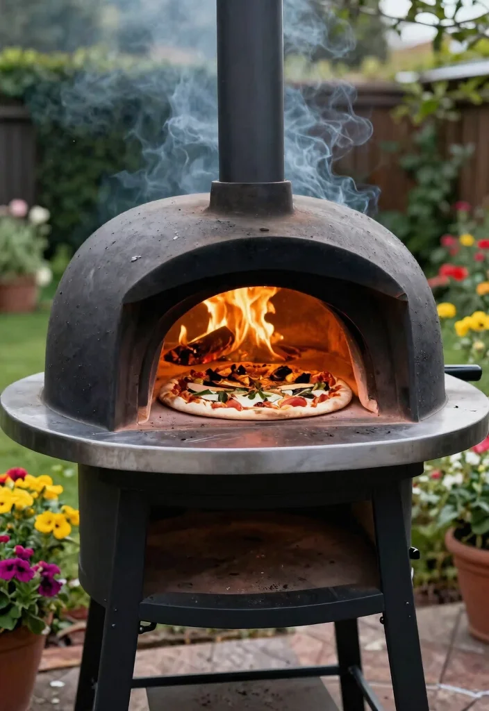 15 Budget-Friendly Backyard Pizza Oven Concepts - 15. The Charcoal Drum Oven 1