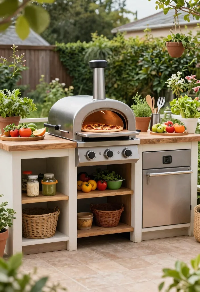 15 Budget-Friendly Backyard Pizza Oven Concepts - 5. The DIY Outdoor Kitchen 1