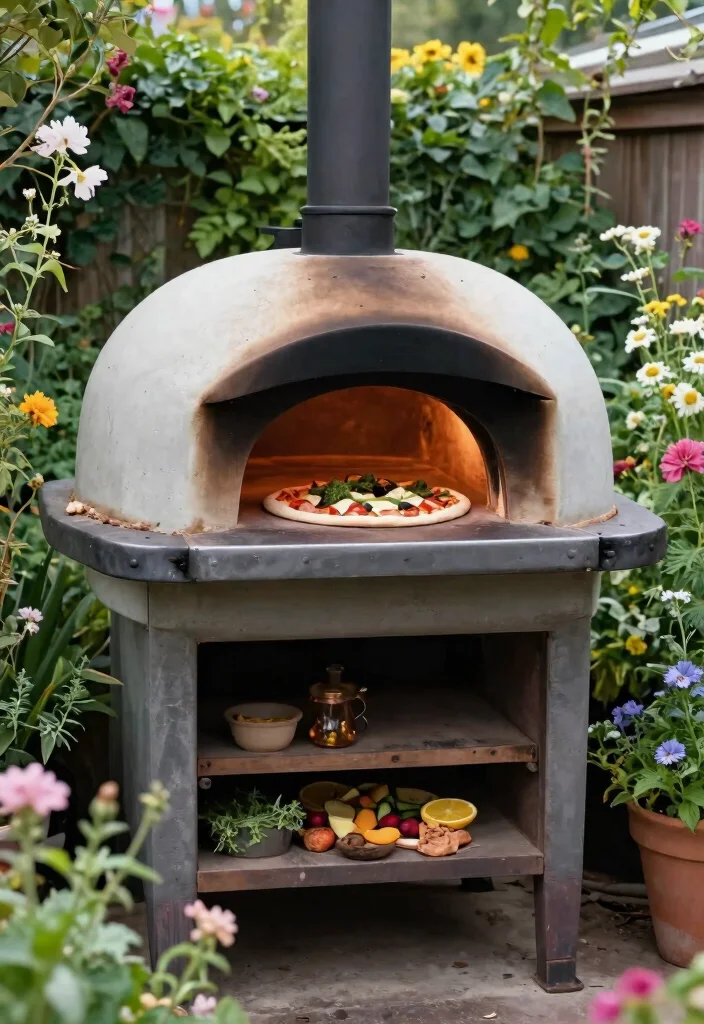 15 Budget-Friendly Backyard Pizza Oven Concepts - 8. The Potbelly Stove Pizza Oven 1