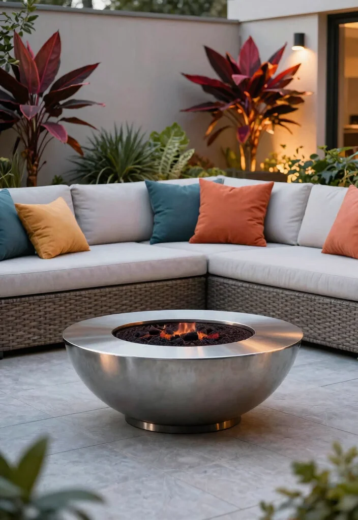 15 Fire Pit Ideas That Don't Require Professional Installation - 2. Metal Fire Bowl 1