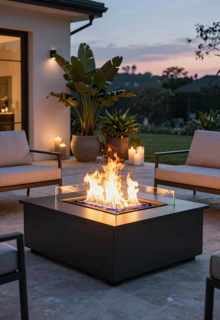 15 Fire Pit Ideas That Don't Require Professional Installation - 9. Glass Fire Pit 1