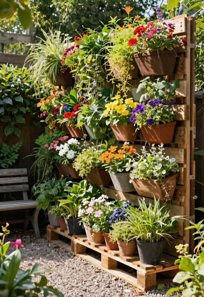 15 Garden Fence Decor Ideas That Hide Eyesores and Add Privacy - 1. Vertical Garden Wall 1
