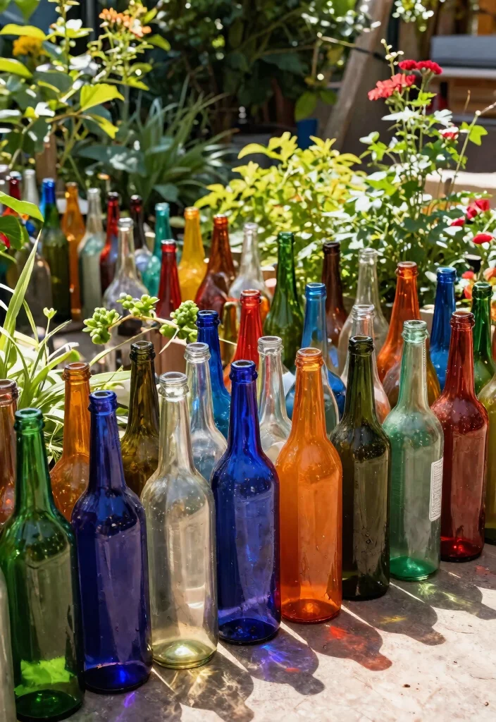 15 Garden Fence Decor Ideas That Hide Eyesores and Add Privacy - 4. DIY Bottle Fence 1