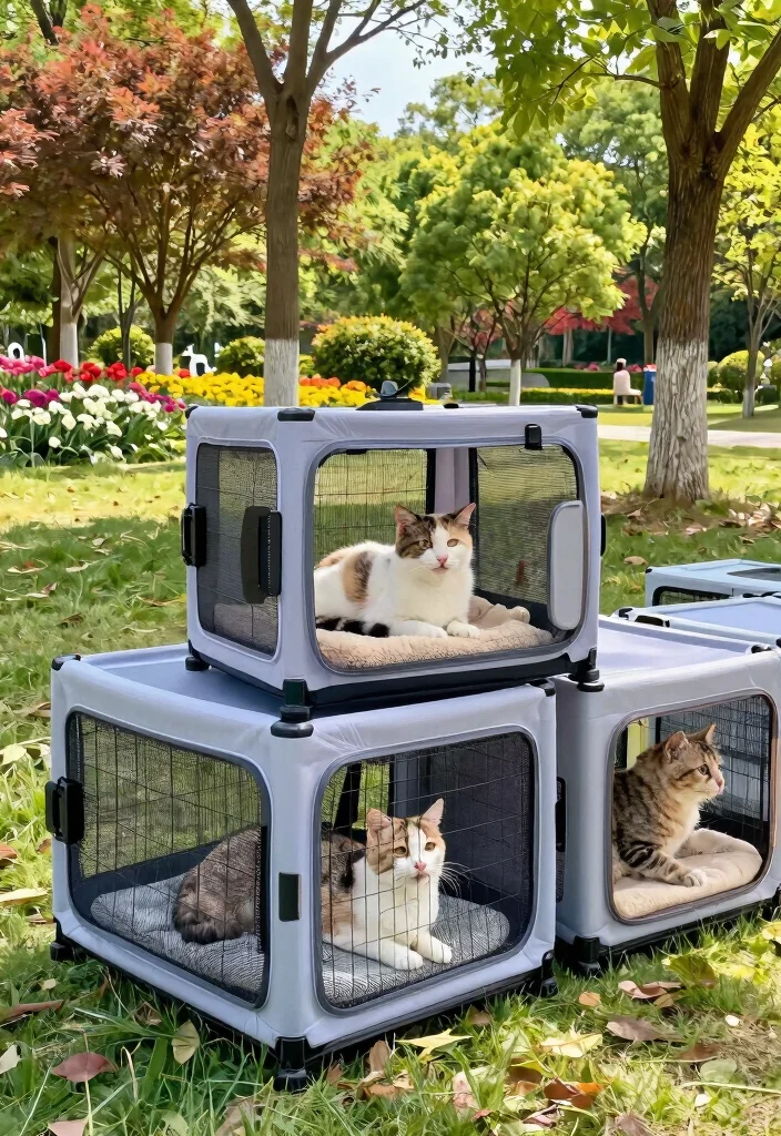 15 Outdoor Cat Cages That Keep Kitties Safe Without Blocking Views - 10. Portable Cat Cages 1