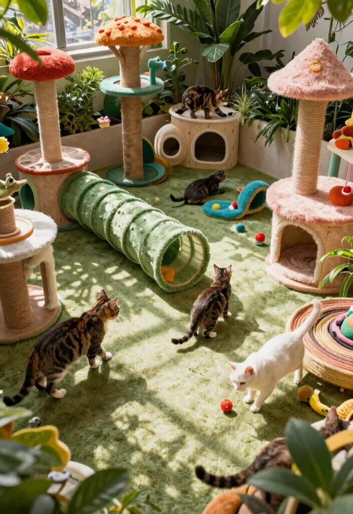 15 Outdoor Cat Cages That Keep Kitties Safe Without Blocking Views - 15. Interactive Cat Play Areas 1