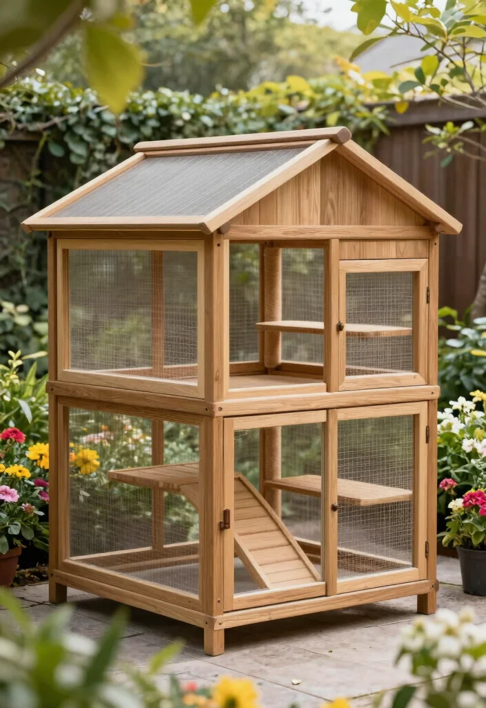 15 Outdoor Cat Cages That Keep Kitties Safe Without Blocking Views - 2. Elegant Wooden Catios 1