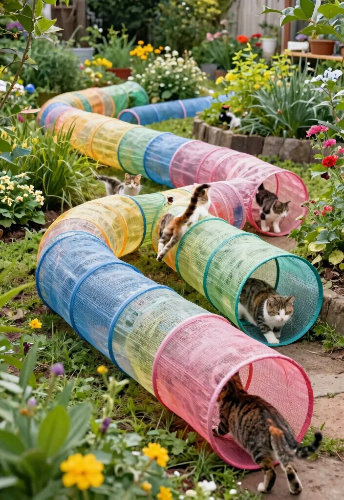 15 Outdoor Cat Cages That Keep Kitties Safe Without Blocking Views - 4. Playful Tunnel Systems 1