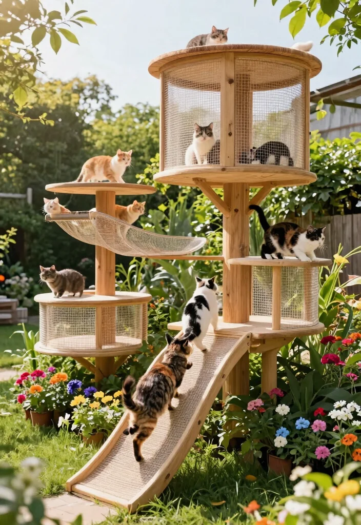 15 Outdoor Cat Cages That Keep Kitties Safe Without Blocking Views - 7. Catio Platforms 1