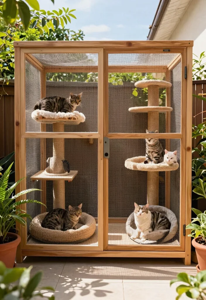 15 Outdoor Cat Cages That Keep Kitties Safe Without Blocking Views - 8. Enclosed Patios 1
