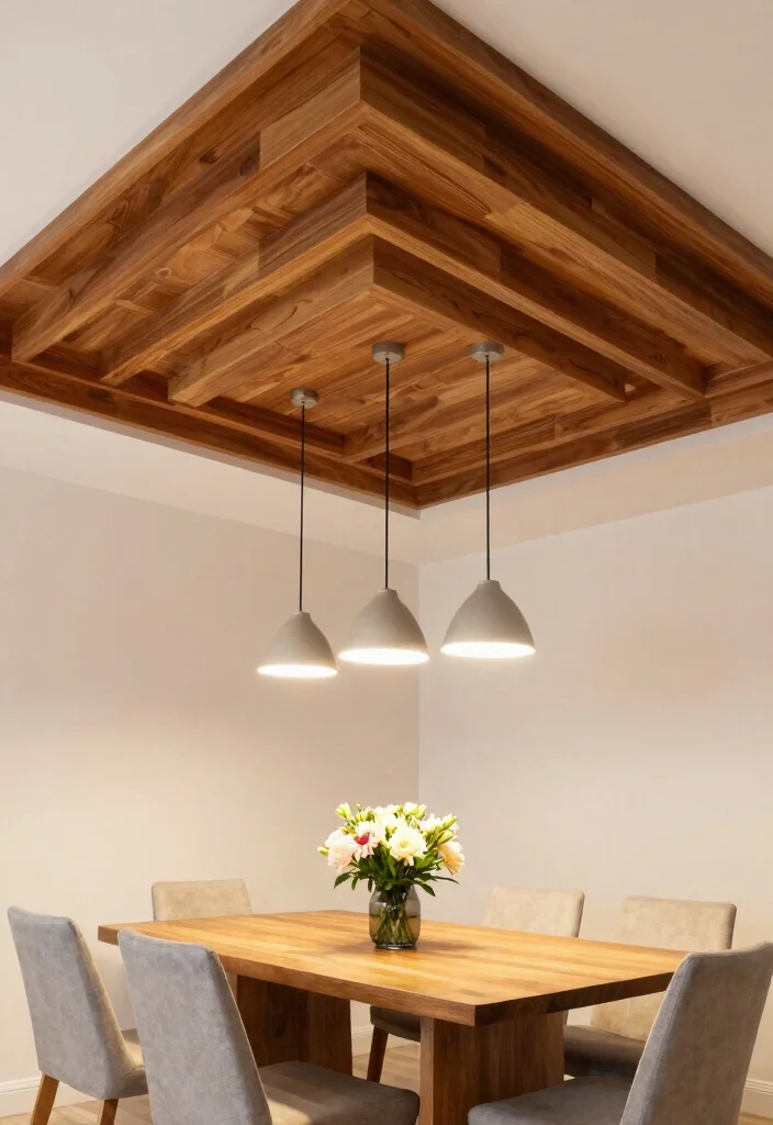 15 Wood False Ceiling Ideas That Add Warmth Without Lowering the Room - 5. Layered Ceilings 1