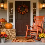 18 Front Porch Fall Decorating Ideas That Last Through Wind and Rain