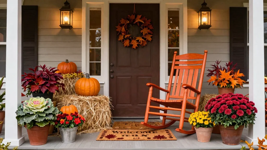 18 Front Porch Fall Decorating Ideas That Last Through Wind and Rain