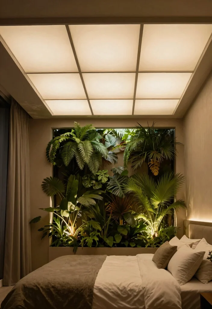 18 Modern Bedroom False Ceiling Design Ideas for Small Spaces - 13. Backlit Panels 1