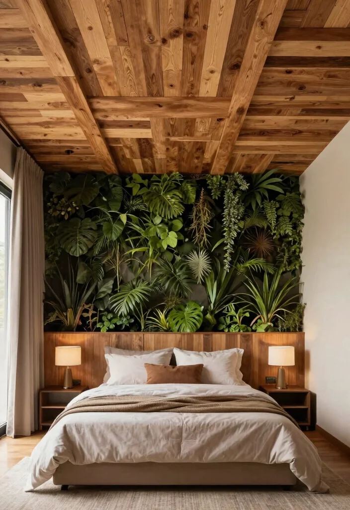 18 Modern Bedroom False Ceiling Design Ideas for Small Spaces - 18. Eco-friendly Materials 1