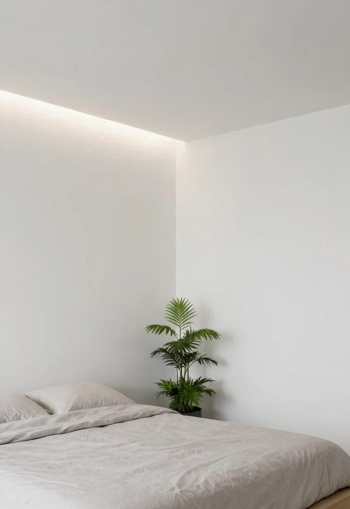 18 Modern Bedroom False Ceiling Design Ideas for Small Spaces - 7. Minimalistic Approach 1