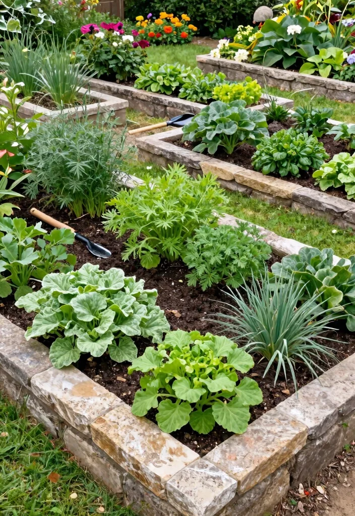18 Vegetable Garden Beds That Keep Rabbits and Weeds Out - 11. Garden Bed Borders 1