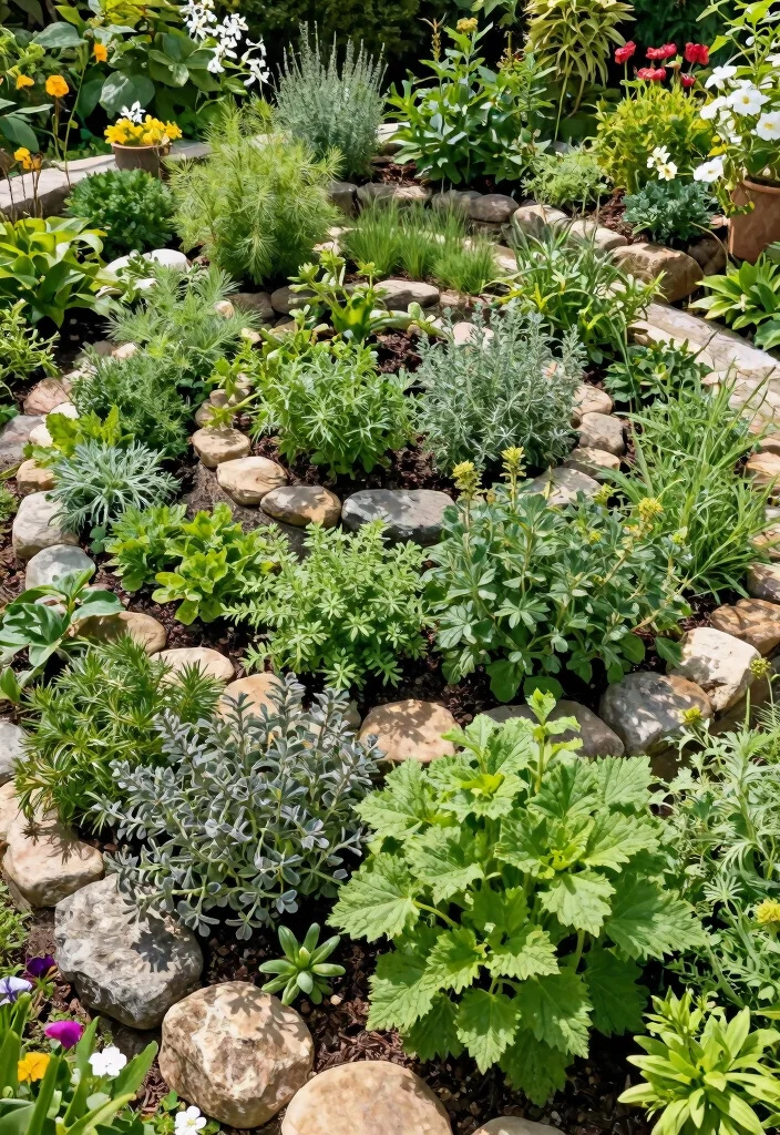 18 Vegetable Garden Beds That Keep Rabbits and Weeds Out - 15. Intuitive Herb Spiral Beds 1