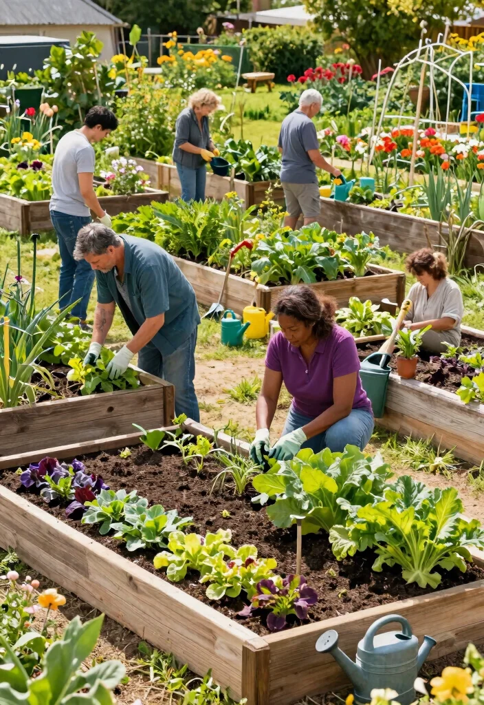 18 Vegetable Garden Beds That Keep Rabbits and Weeds Out - 18. Community Garden Beds 1
