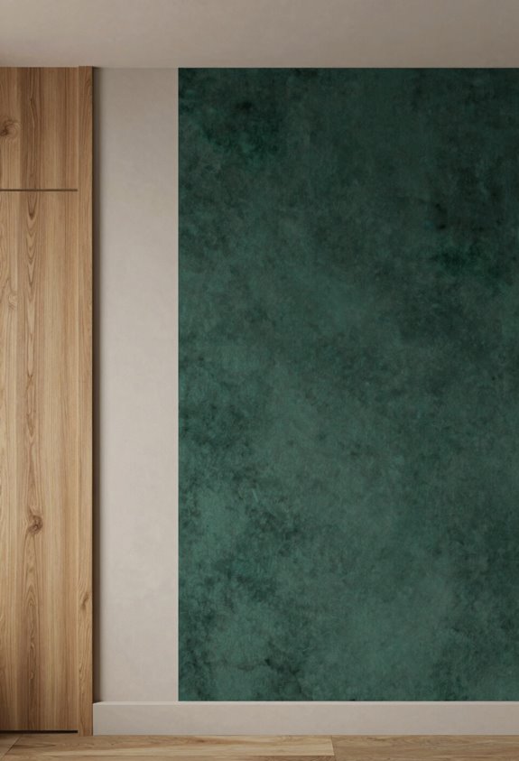 accent walls with material variety