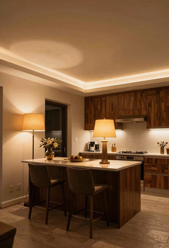 5 Types of Interior Lighting for Every Room in Your Home 2 ambient lighting for even warm illumination